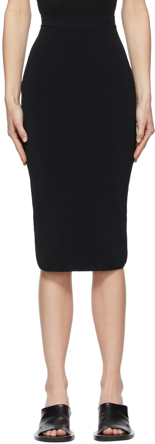 Black Knit Skirt by WARDROBE.NYC on Sale