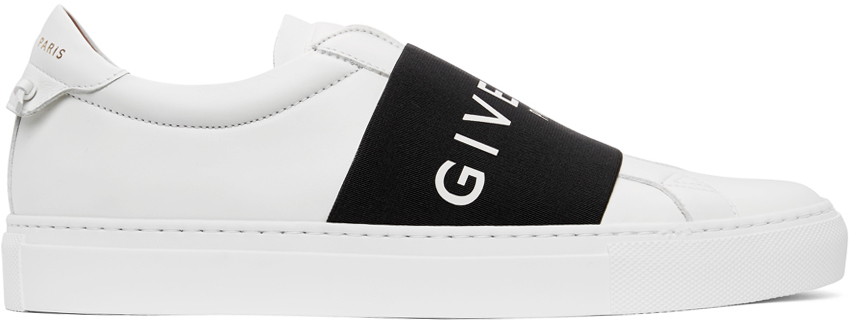 Givenchy White & Black Elastic Urban Knots Sneakers