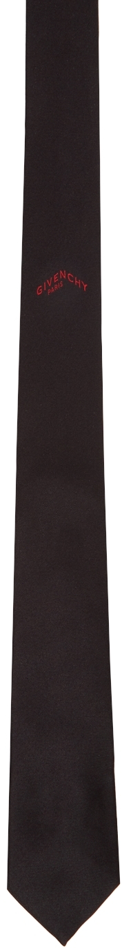 Givenchy Black & Red Box Blade Tie In 009 Black/r