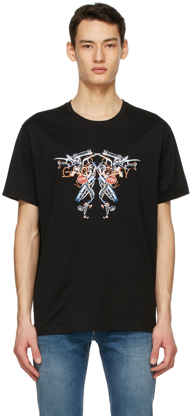 Givenchy Black Neon Lights T-Shirt