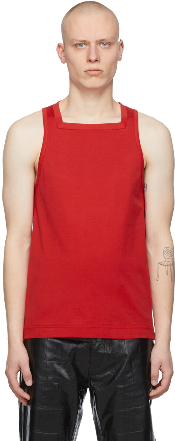 Red Square Tank Top by Givenchy on Sale