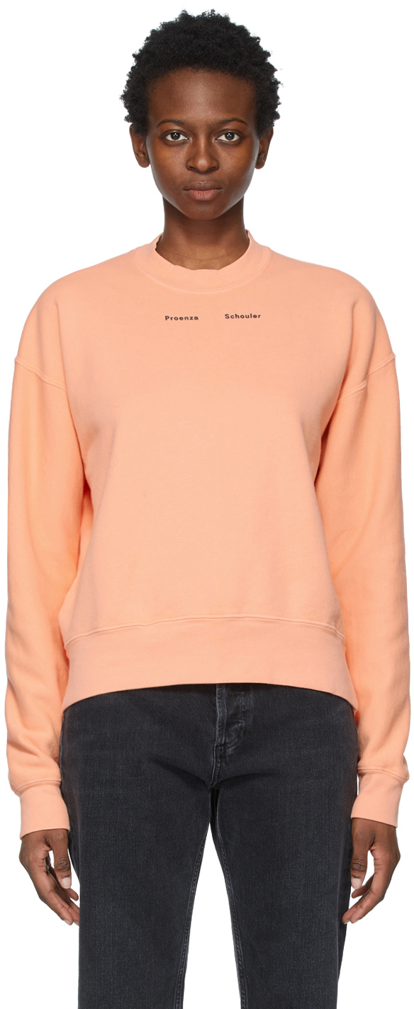 Schouler: Orange Proenza Schouler White PS Sweatshirt | SSENSE