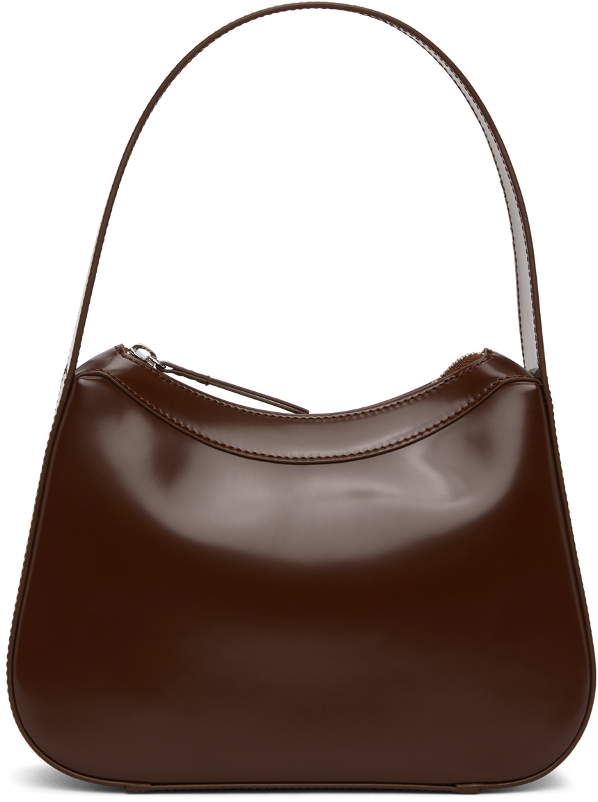 Brown Patent Kiki Bag