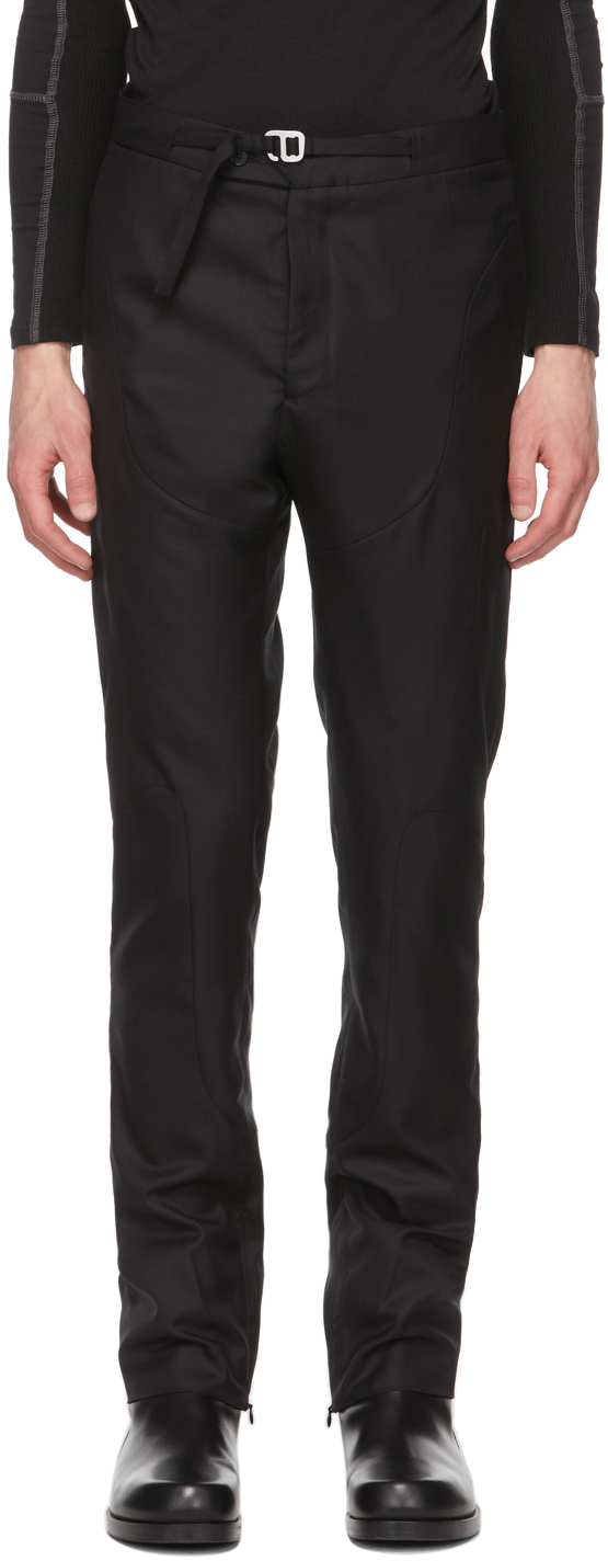 HELIOT EMIL Black Wool Tailored Trousers