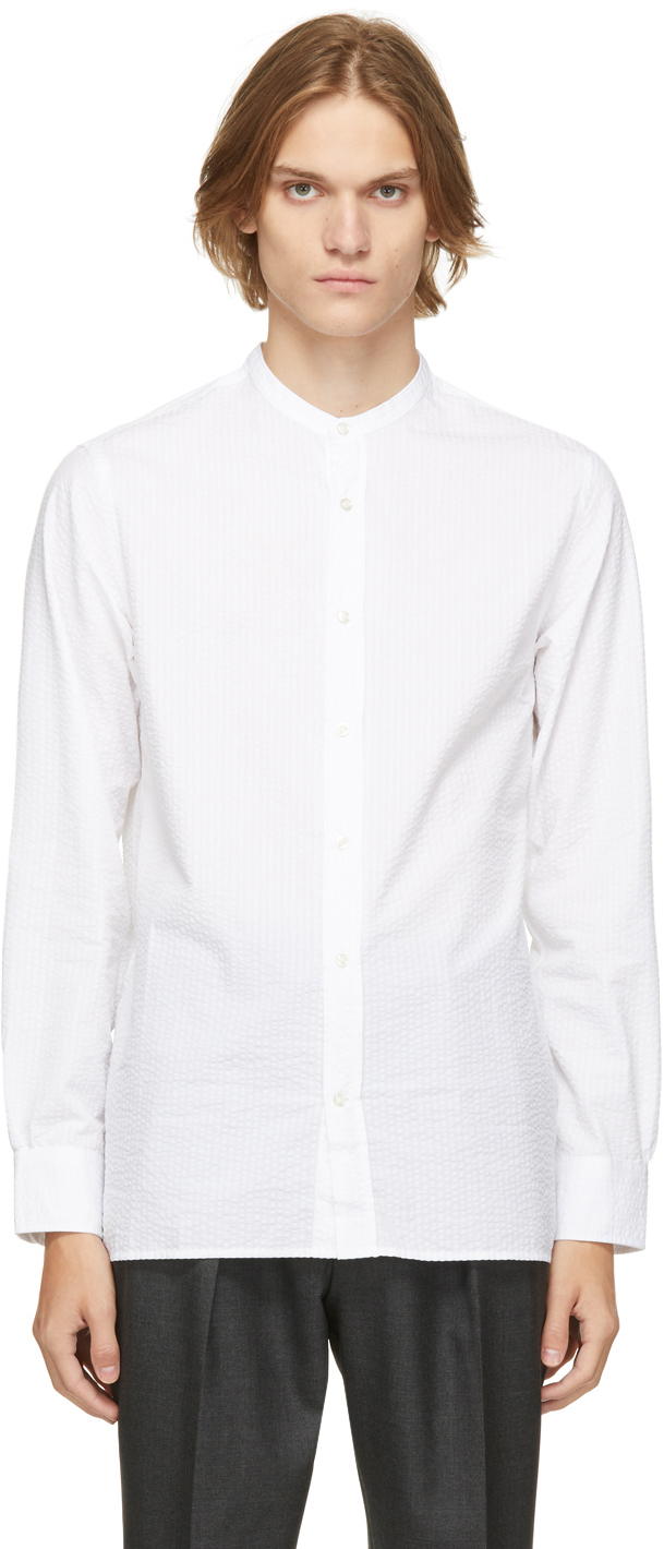 Officine Générale: White Gaston Shirt | SSENSE Canada