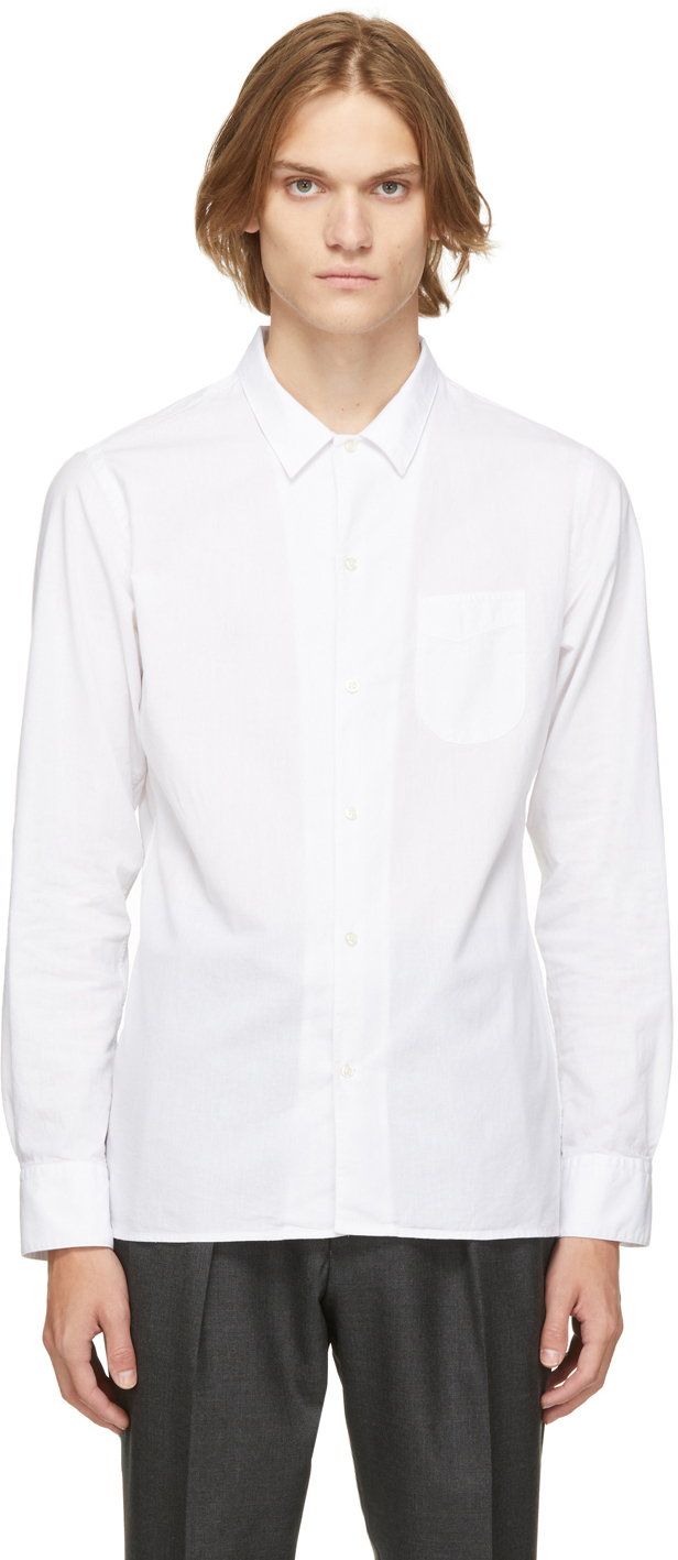 Officine Générale White Batiste Shirt