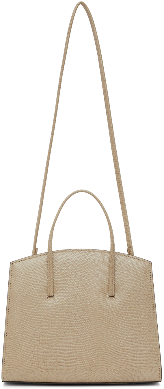 Little Liffner Beige Lizard Mini Minimal Bag Little Liffner