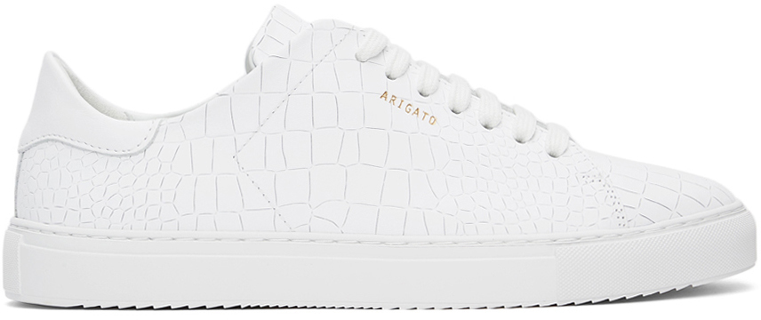 Axel Arigato White Croc Clean 90 Sneakers