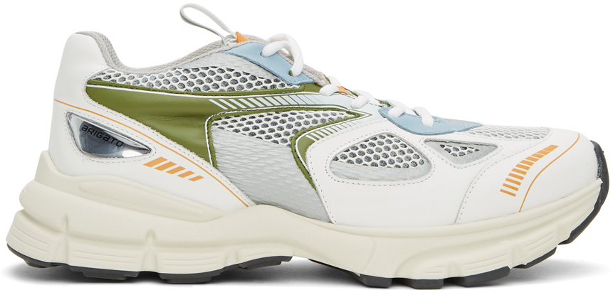 Axel Arigato White & Green Marathon Sneakers - 33071