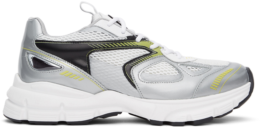 Axel Arigato White & Silver Marathon Sneakers