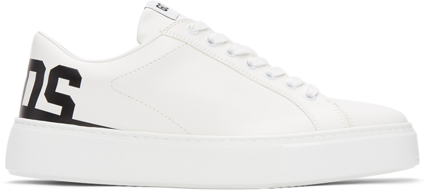 GCDS: White & Black Bucket Sneakers | SSENSE