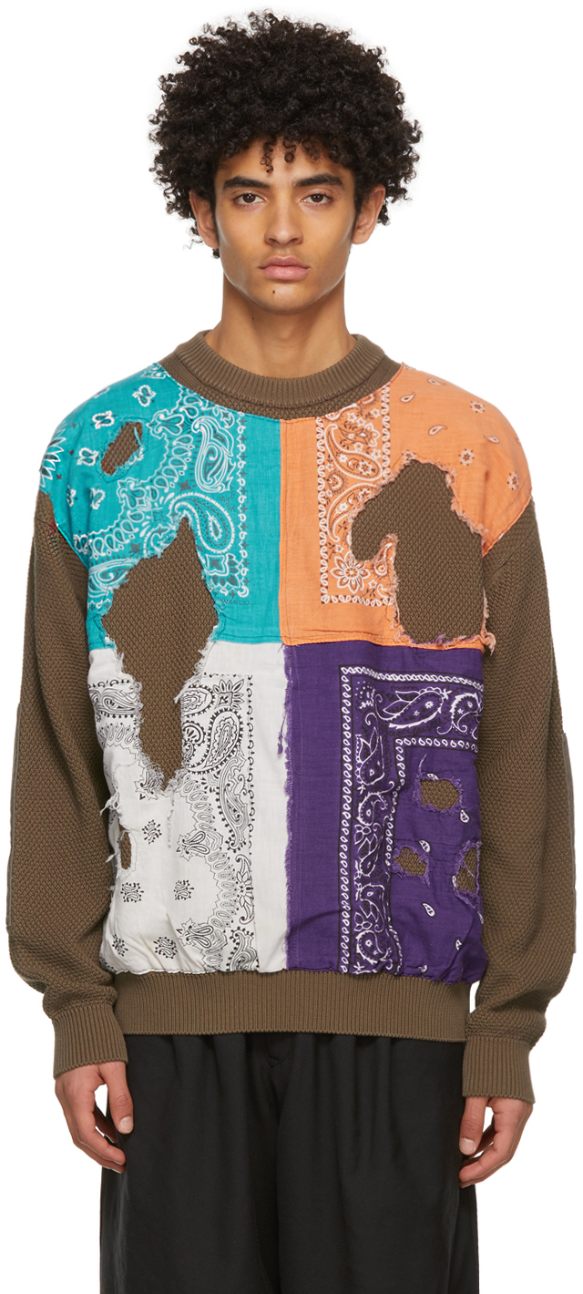 Brown Crush Bandana Sweater