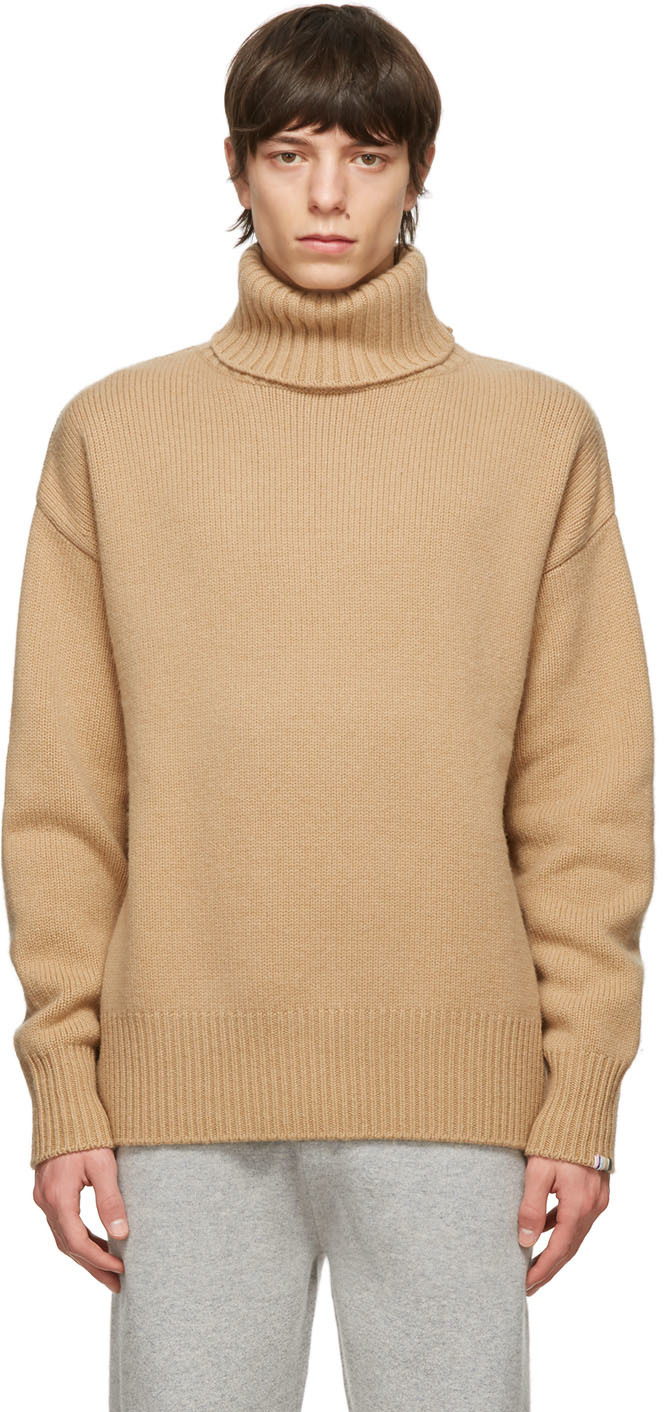 tan turtle neck