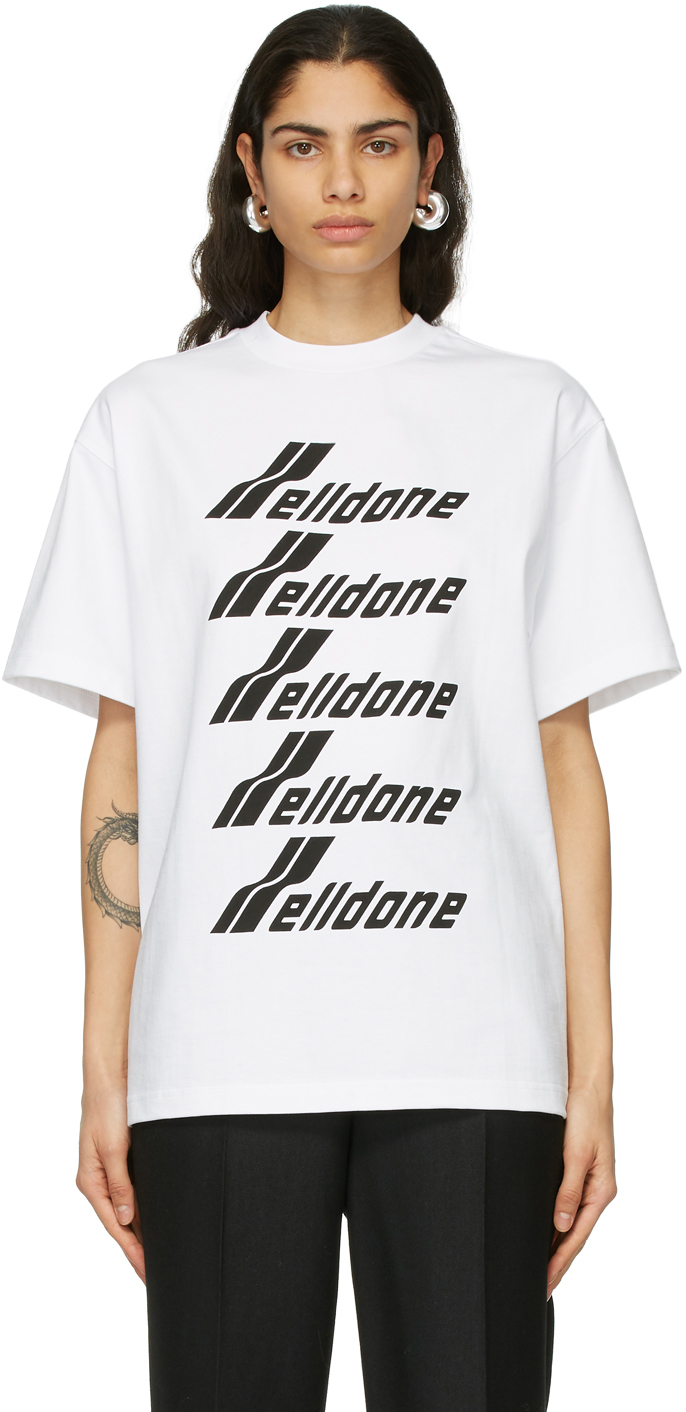 We11done White Front Logo T-Shirt