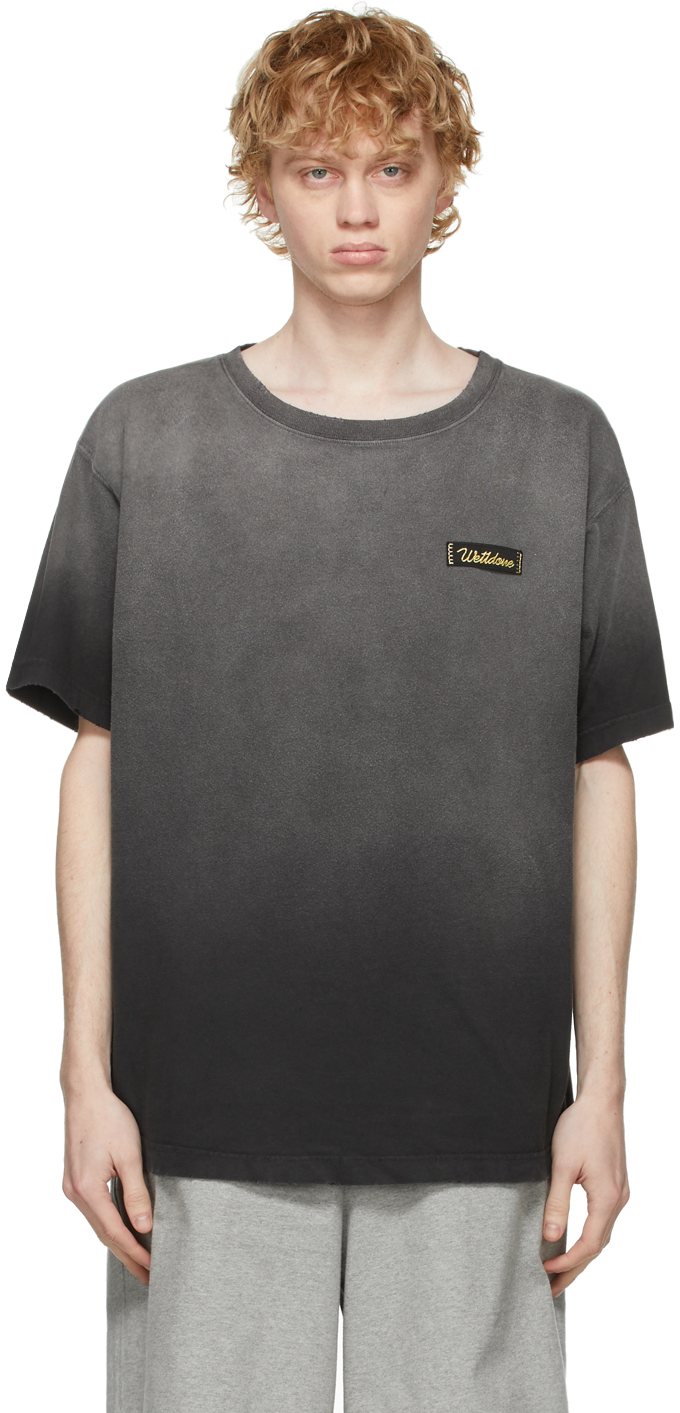 T shirt noir délavé Clearance