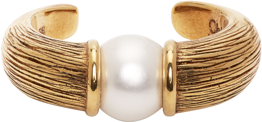 Chloé Gold Pearl Darcey Ring