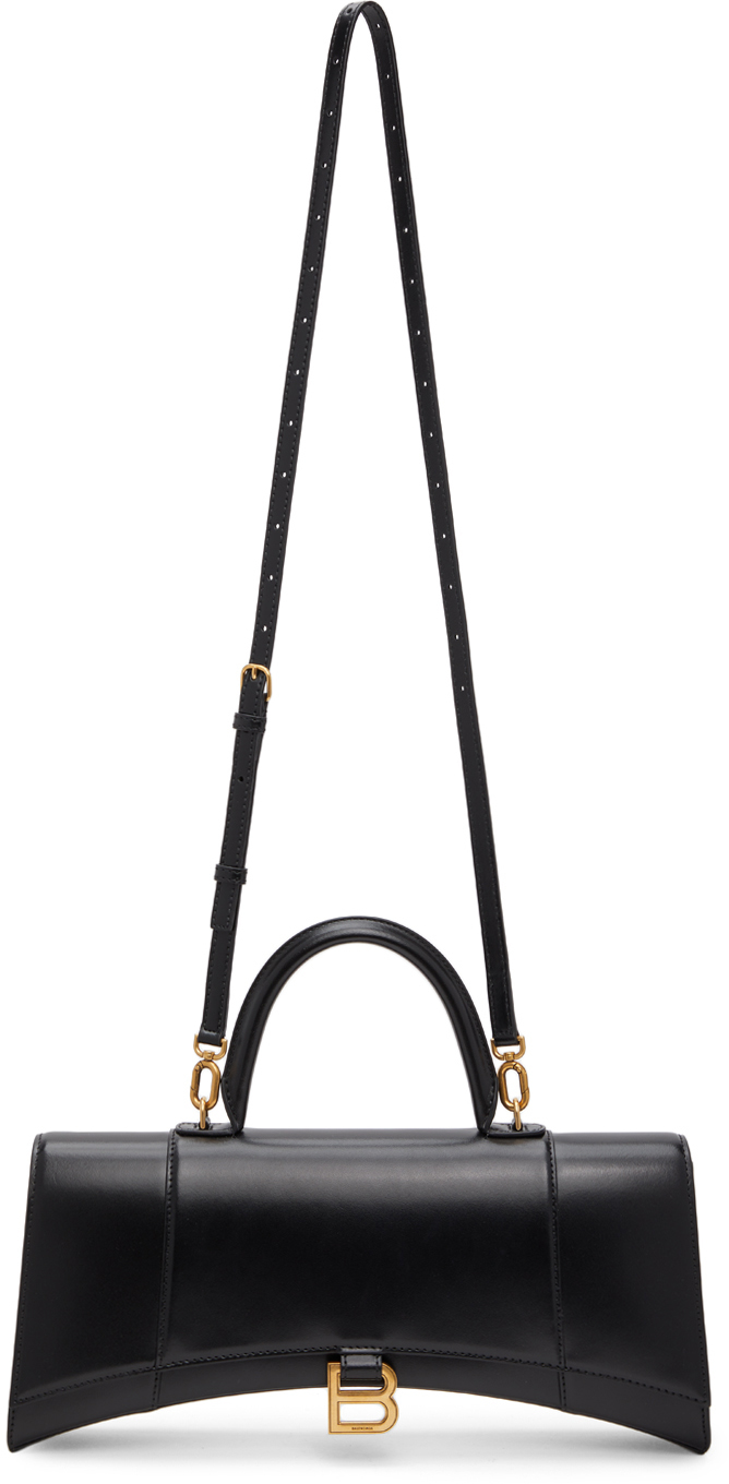Balenciaga Black Stretched Hourglass Bag