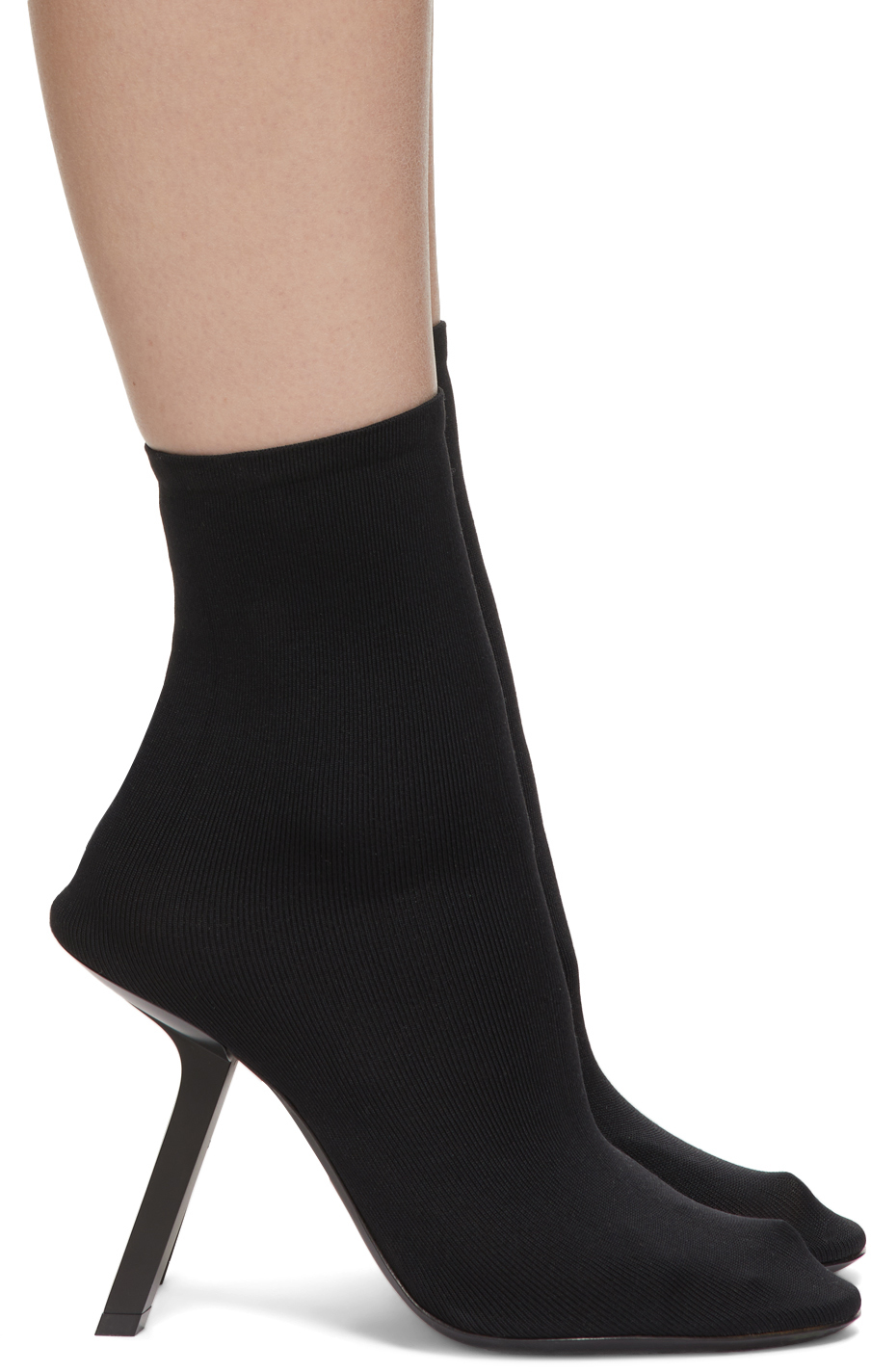 Compressed fragment Diver Black Stretch Heeled Boots by Balenciaga on Sale