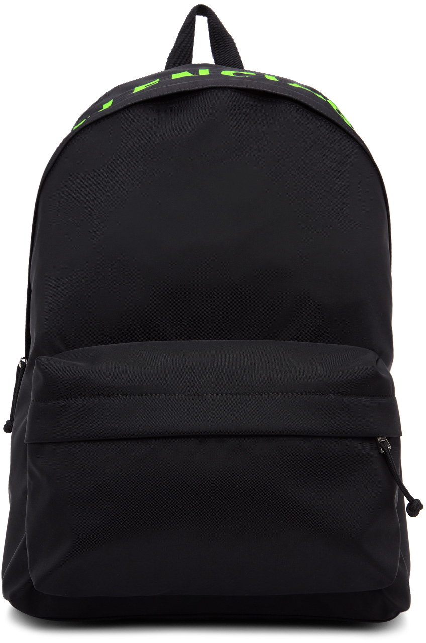 Balenciaga Black Green Wheel Backpack 211342M166189