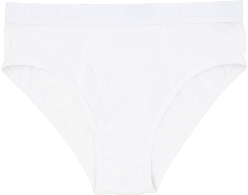 Balenciaga: White Slip Briefs | SSENSE