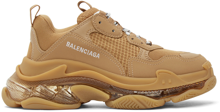 tan balenciaga shoes