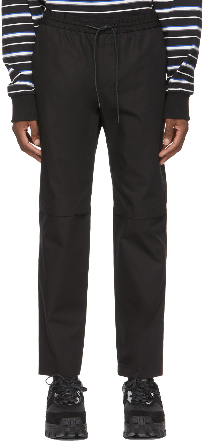 Juun.J Black Knee-Opening Trousers