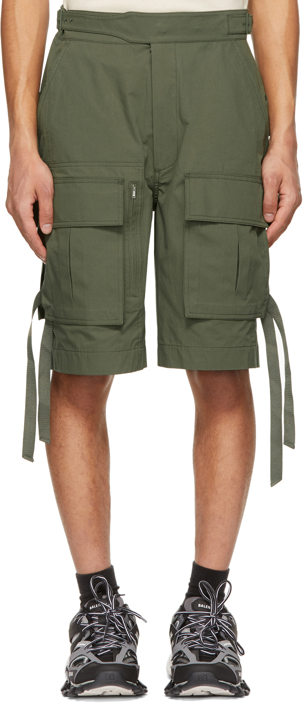 Juun.J Khaki Gurkha Pocket Shorts