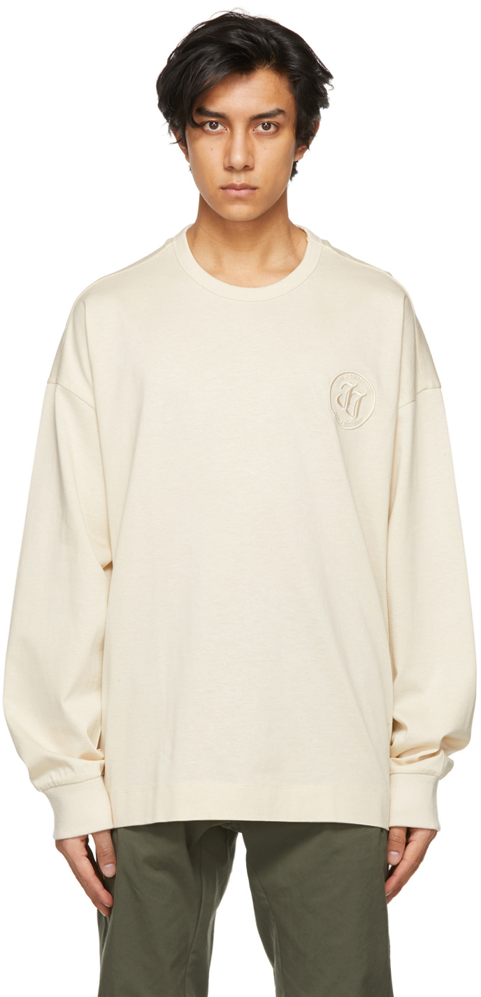 off white embroidered logo t shirt