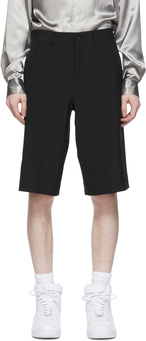 Black Tropical Shorts by Comme Garçons Homme Plus on