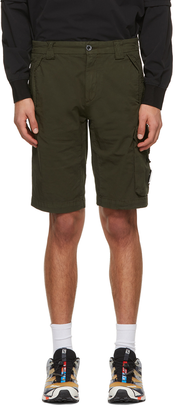 cp company khaki shorts