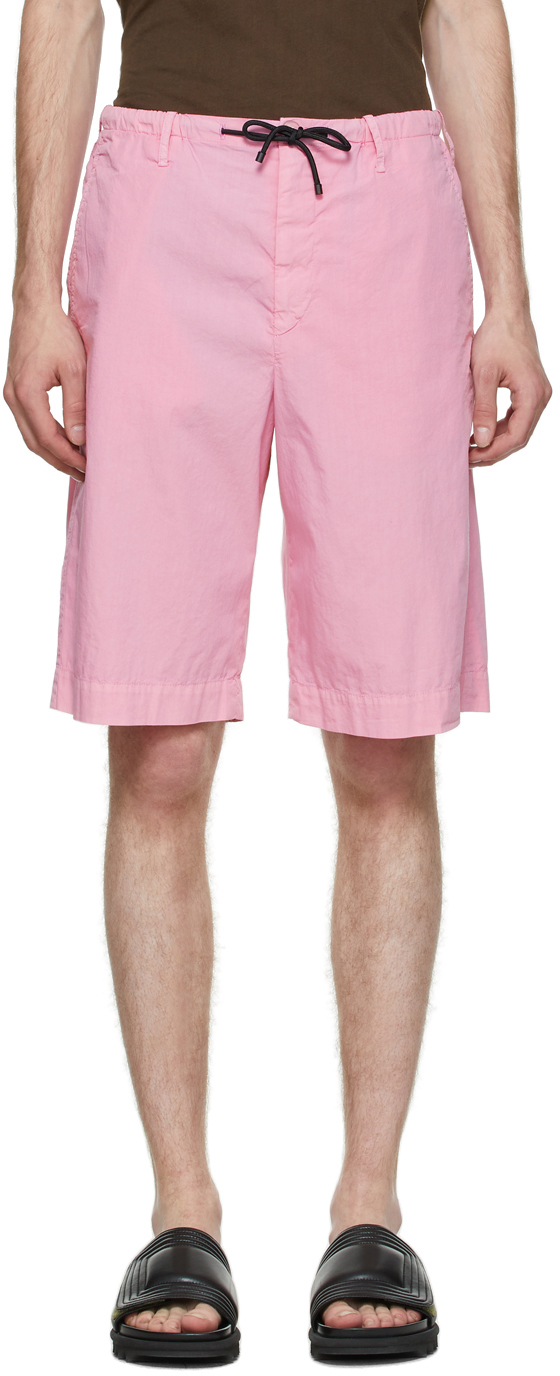 Pink Poplin Shorts