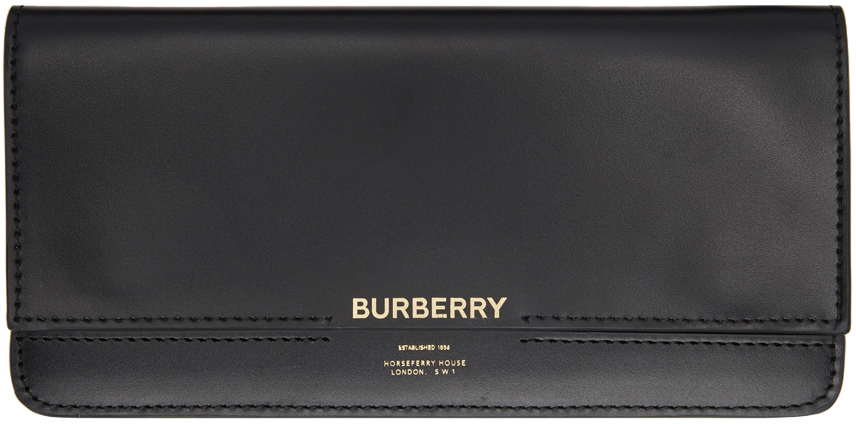 Burberry Black 'Horseferry' Haley Continental Wallet