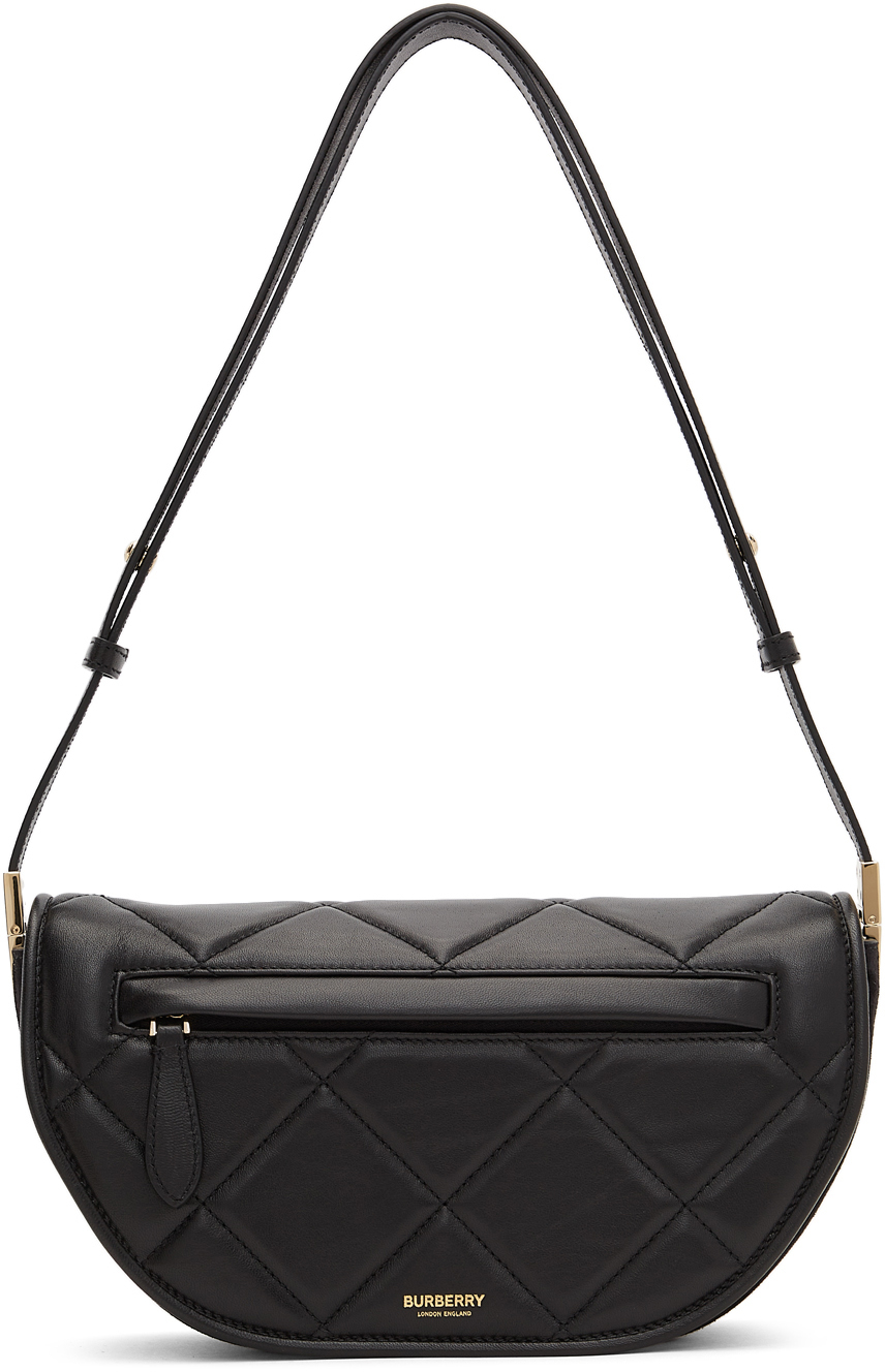 Burberry Black Quilted Small Olympia Shoulder Bag