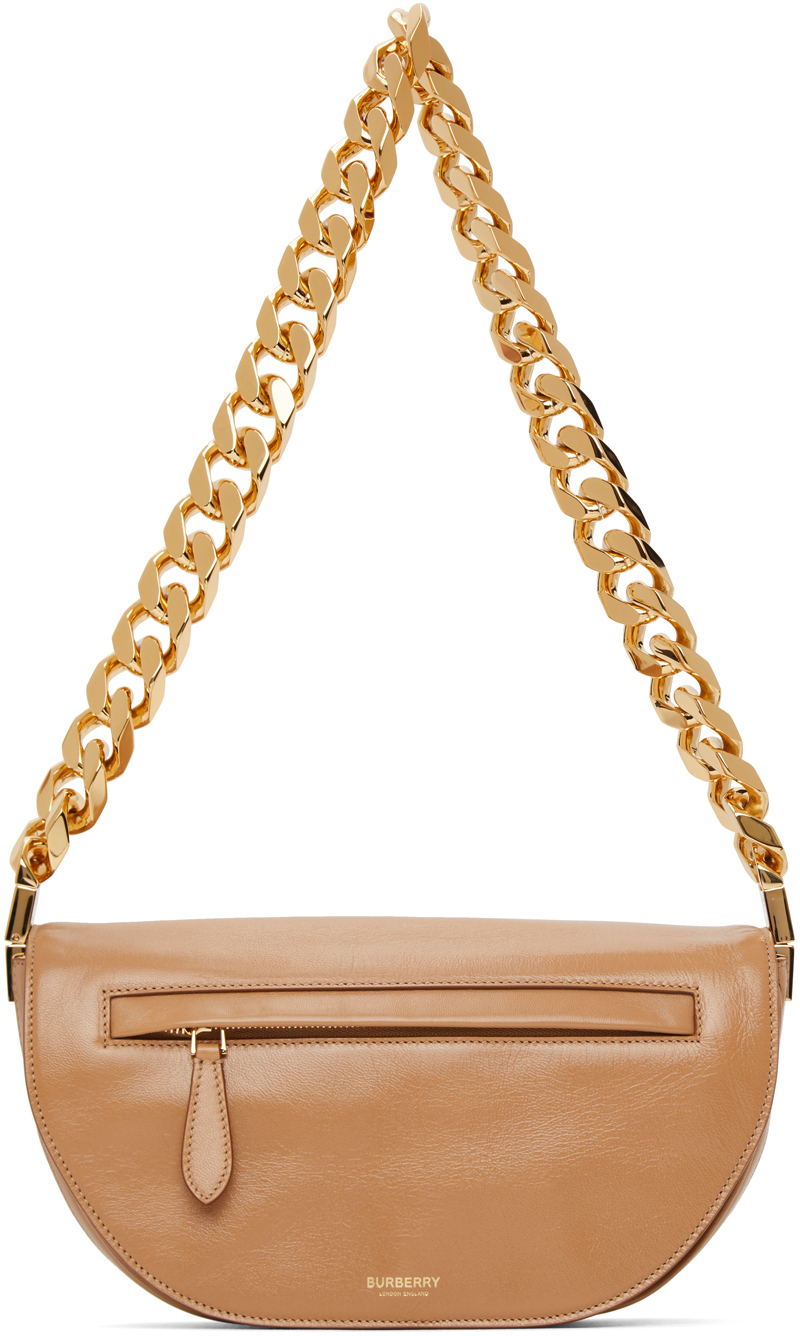 Burberry Tan Small Olympia Chain Bag