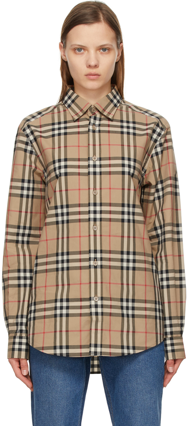 Burberry Beige Vintage Check Caxton Shirt