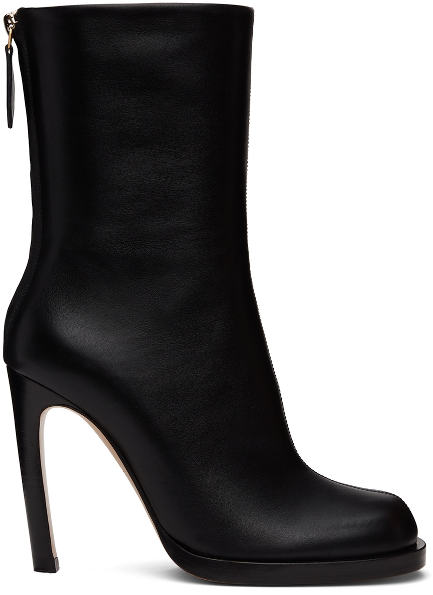Burberry Black Heeled Ankle Boots