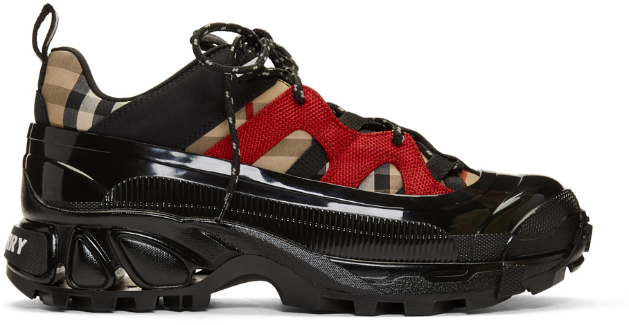 Black & Beige Arthur Sneakers