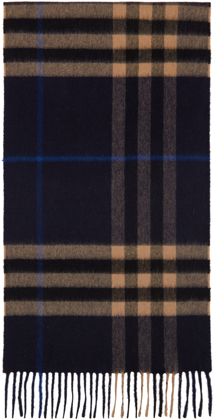 burberry navy scarf