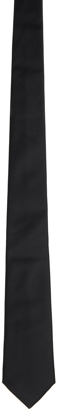 Burberry Black Silk Satin Tie