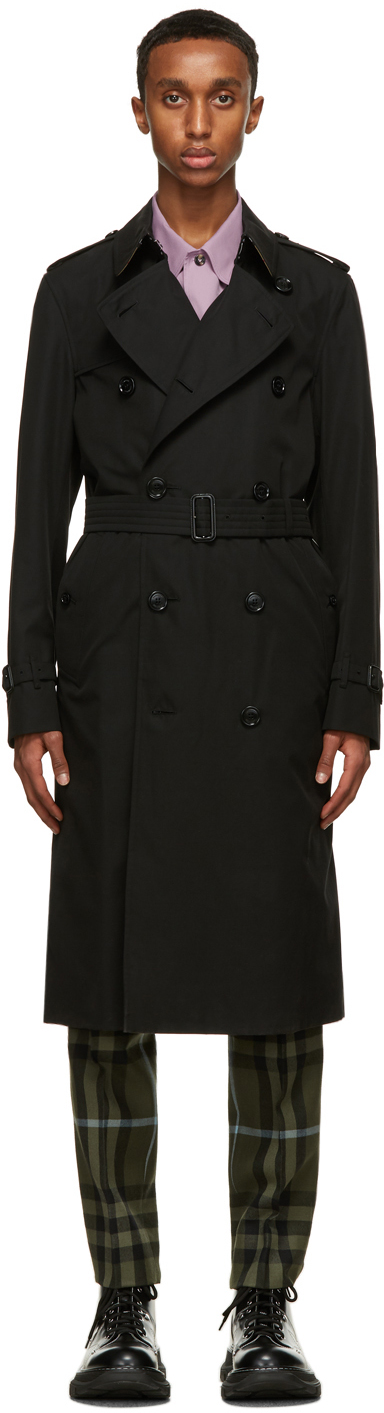 Burberry ブラック Chelsea Heritage ロング トレンチ コート