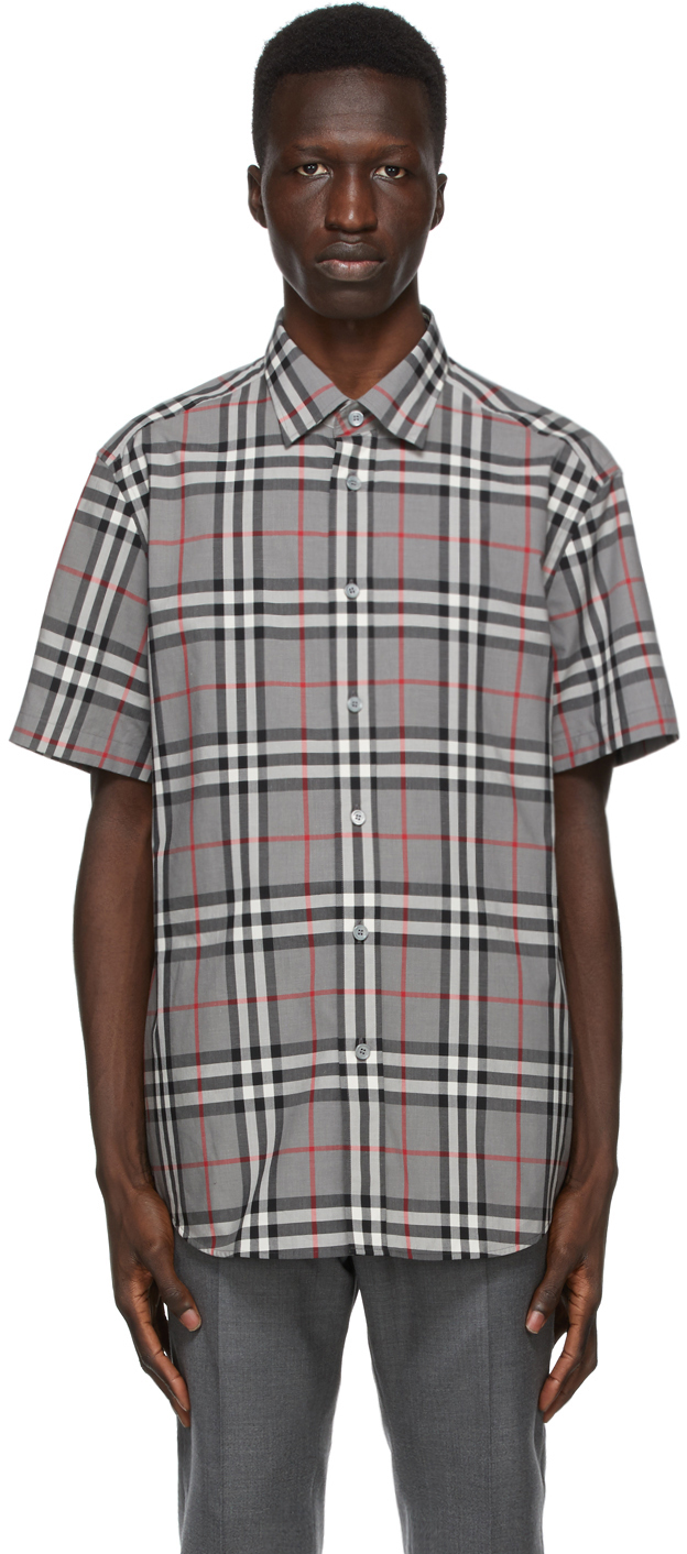 burberry gray shirt