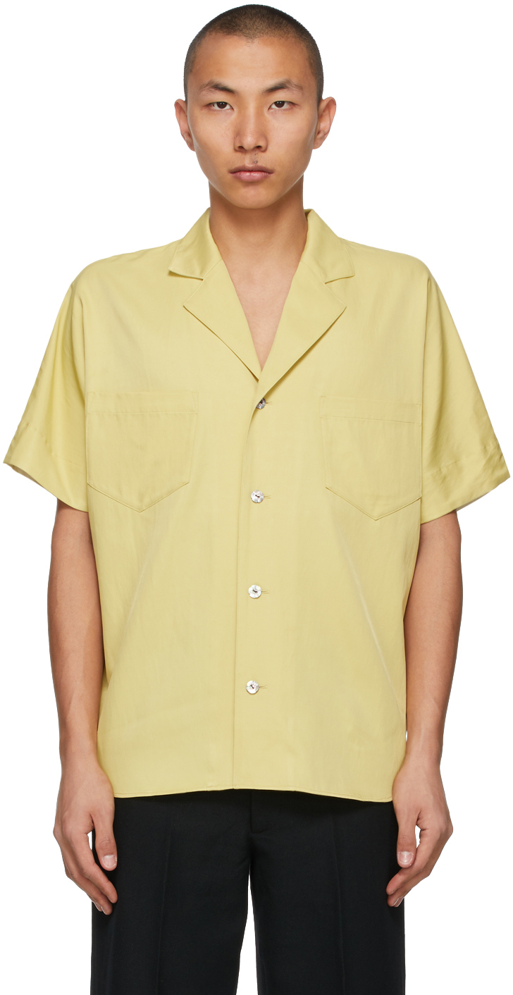 Tanaka: Yellow Southern French Short Sleeve Shirt | SSENSE