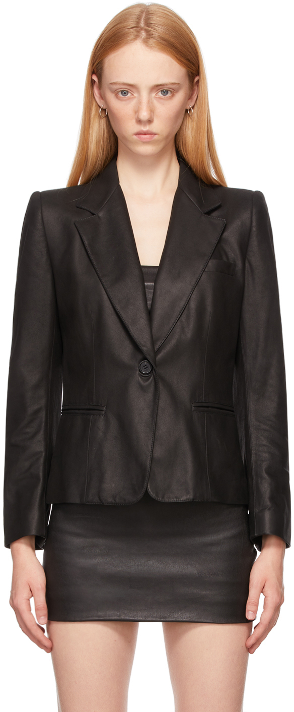 ann demeulemeester leather jacket