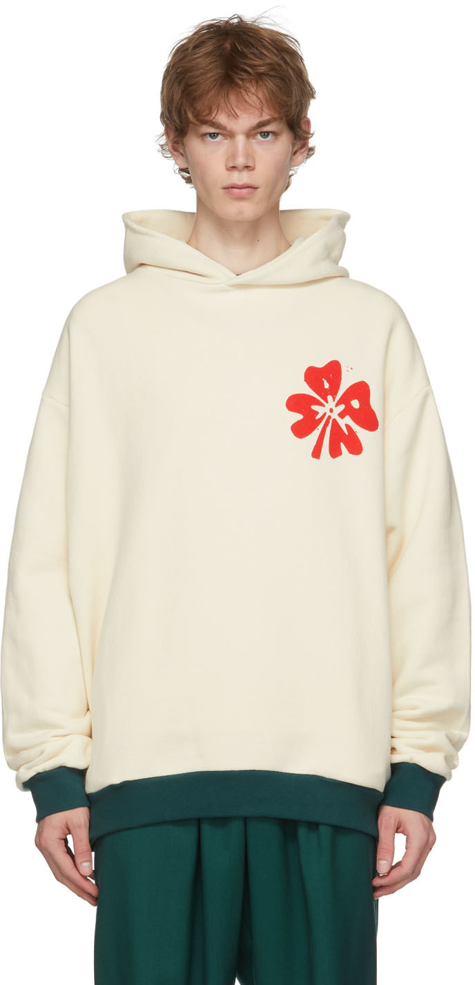 graphic beige hoodie