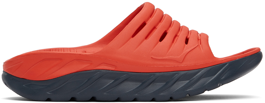 HOKA ONE ONE Ora Recovery Slide - Men's Shoes - Fiesta / Ombre Blue - 1099673-FORB