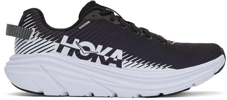 HOKA ONE ONE Rincon 2 - Men's Running Shoes - Black / White - 1110514-BWHT
