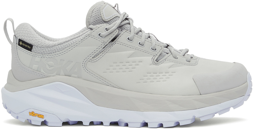 Hoka One One SSENSE 独家发售灰色 Kaha 牛巴革运动鞋 - 1123114-LRWH