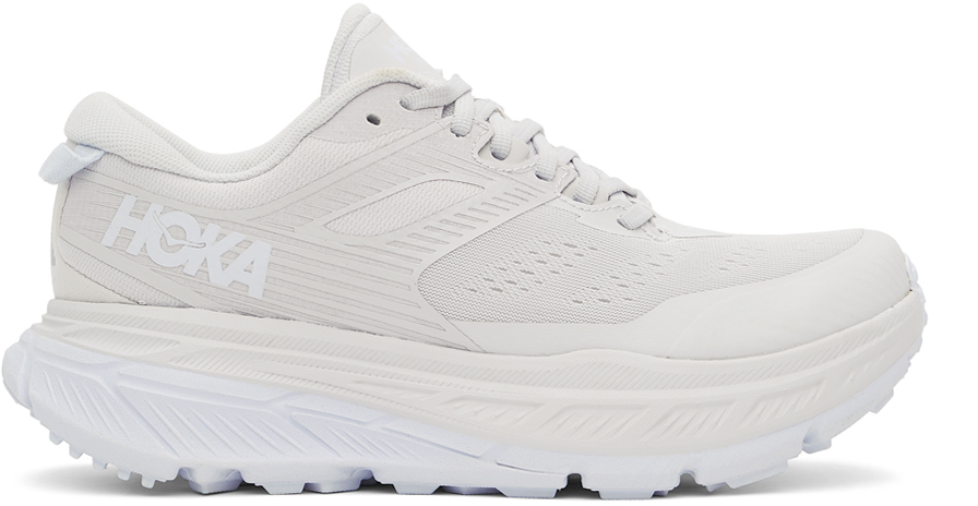 Hoka One One White & Grey Stinson ATR 6 Sneakers - 1122630-NCWT