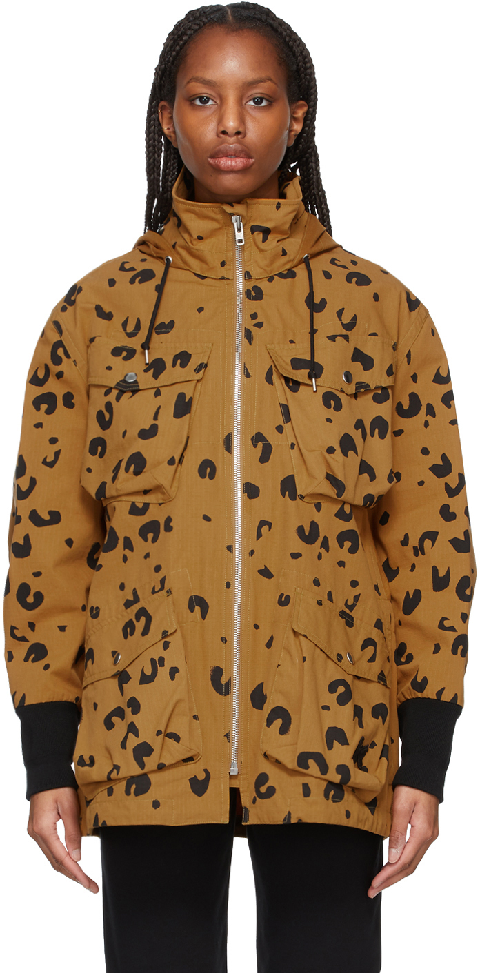 Kenzo: Tan Printed Pockets Jacket | SSENSE