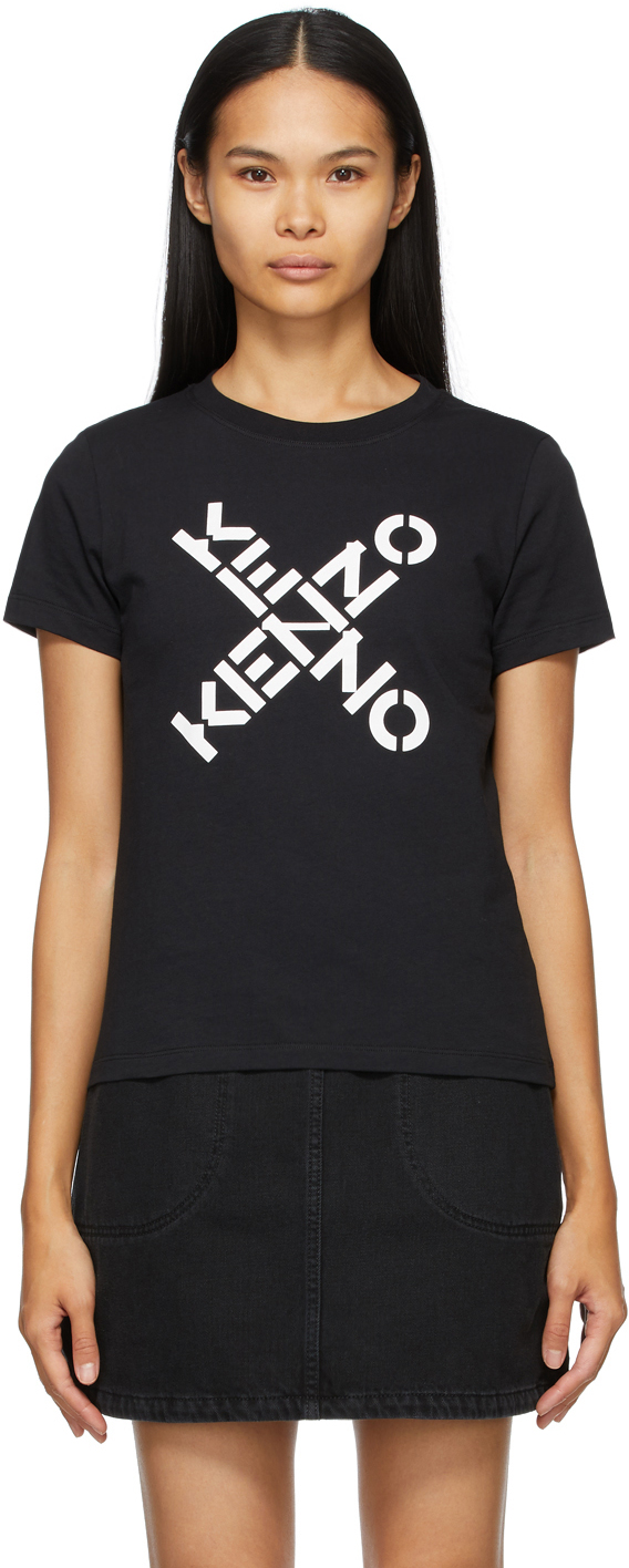 Kenzo: Black Big X Sport T-Shirt | SSENSE